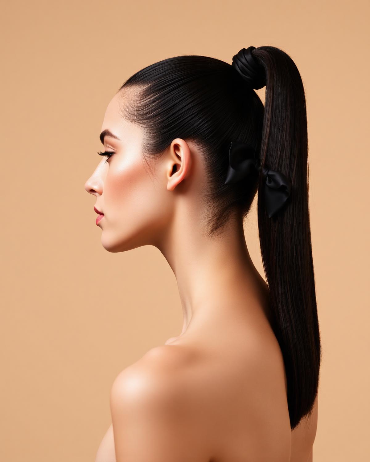 Silk Ribbon Ponytail