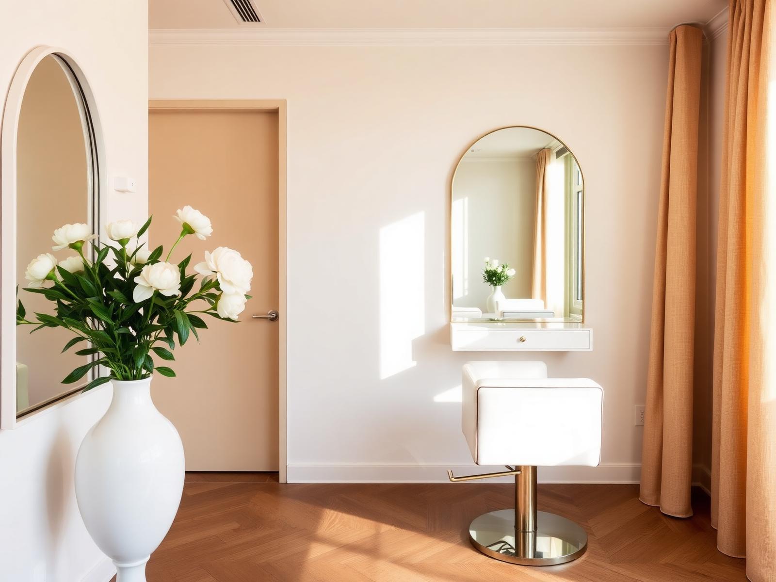 Luxury Newport Beach salon interior